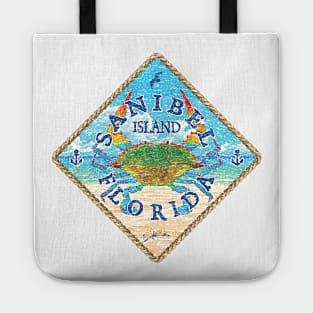 Sanibel Island, Florida, Blue Crab on Beach Tote