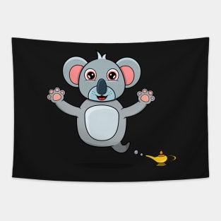 Cute Koala Ghost and Flying Tapestry