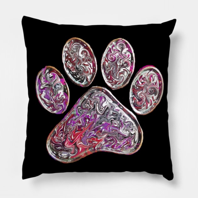 Paw Print Pillow by Kenen's Designs