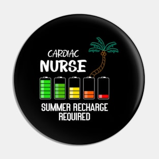 Cardiac Nurse Summer Vacation Recharge Nurse Pin