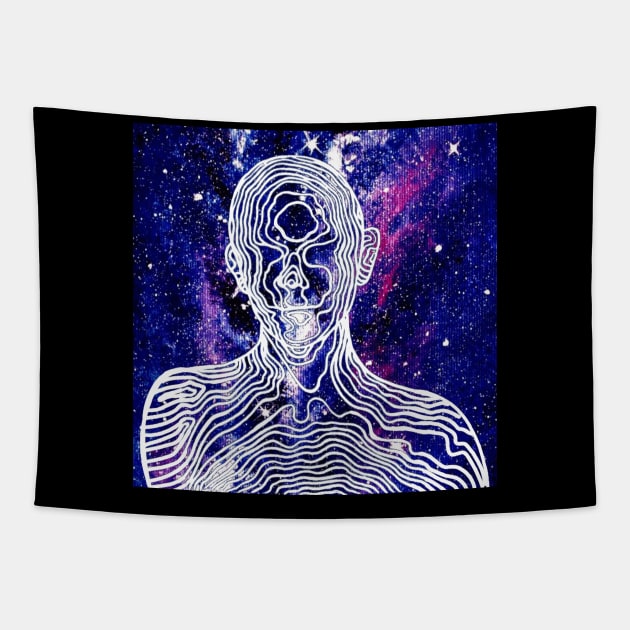 Nirvana Man Tapestry by Art by Ergate