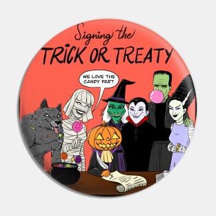 trick or treat halloween monsters Pin