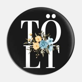 Tölt Flower Design Pin