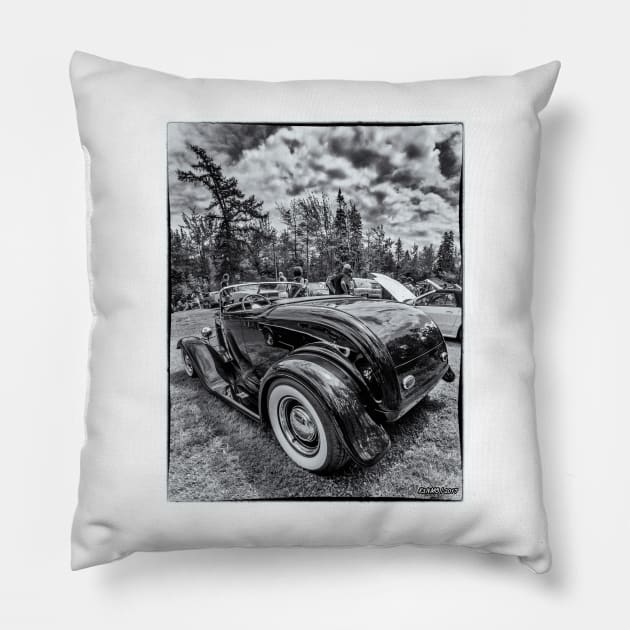 1932 Ford Deuce Roadster Hot Rod Pillow by kenmo