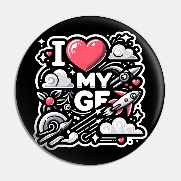 I Love My GF Pin by ANSAN