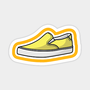 Running Shoe Sticker vector illustration. Fashion object Icon design concept. Boys outdoor fashion shoes sticker vector design with shadow. Magnet