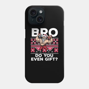 Ugly Christmas Workout Lifting Santa Claus Gym Fitness Gift Phone Case