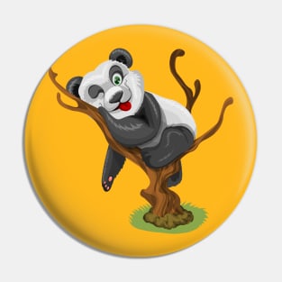 Winking Panda Pin