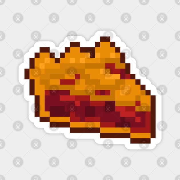 Berry Fruit pie pixel art Magnet by toffany's