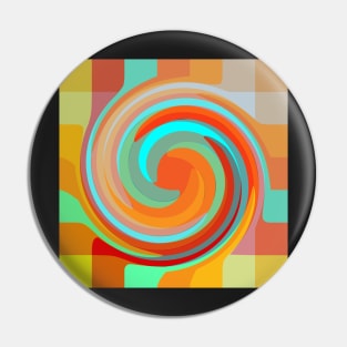 Circle Abstract color pattern Pin