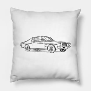 Holden HQ Wireframe Pillow