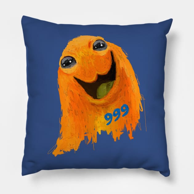 SCP 999 The Tickle Monster excited Pillow by figue