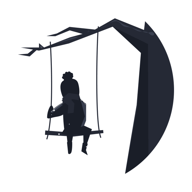 Child on a swing by nickemporium1