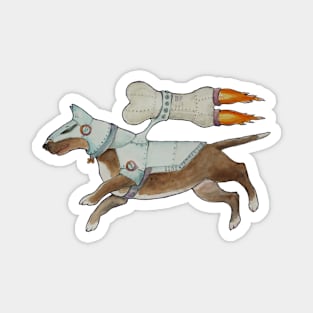 Bull Terrier Bone Commander Magnet