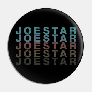 Vintage Proud Name Joestar Personalized Birthday Retro Pin