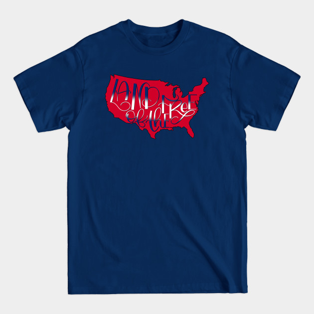 Disover Land of the Free, USA, 4th of July, Red - 4th Of July - T-Shirt