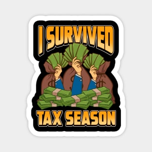 Funny Accounting I Survived Tax Season Accountant Magnet