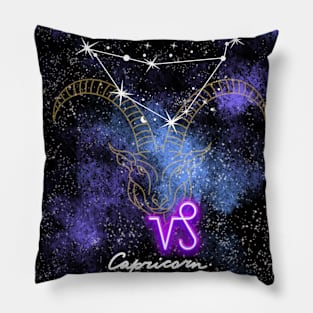 Capricorn Goat Zodiac Sign Astrology Pillow