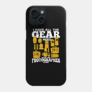 Funny Photography Gear Photographer Gift Phone Case