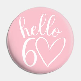 60th birthday design for women Pin