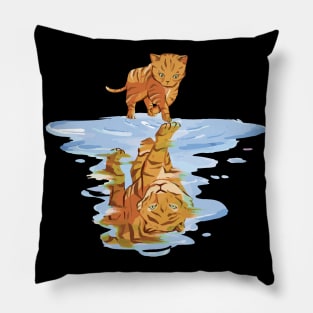 Inner Tiger Reflection Pillow