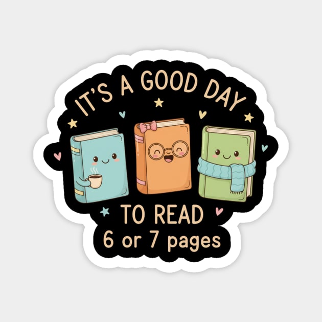 Pages Six Seven Bookish Meme Cute Reading 67 Aesthetic Design Magnet by ArtistTee ⭐⭐⭐⭐⭐