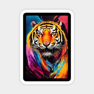 Tiger  Animal Discovery Adventure Nature Planet Earth Paint Magnet