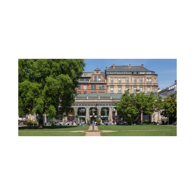 Cooking fountain colonnade; Wiesbaden by Kruegerfoto