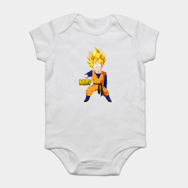 Super Saiyan Goten Whip Dragon Ball Z Baby Bodysuit Teepublic Uk
