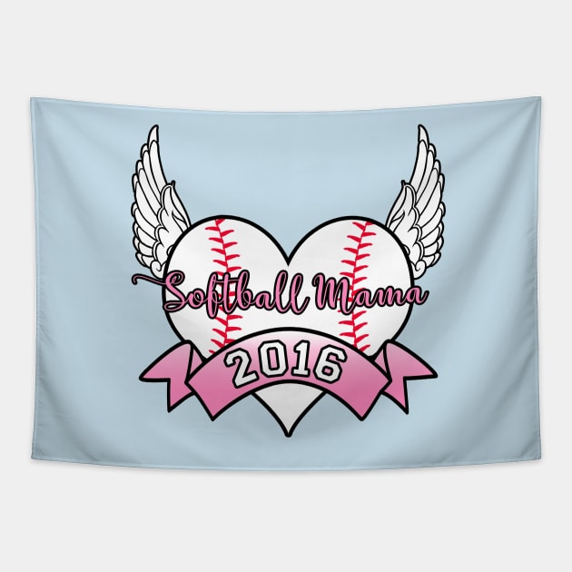 Softball Mama 2016 Tapestry by joshp214