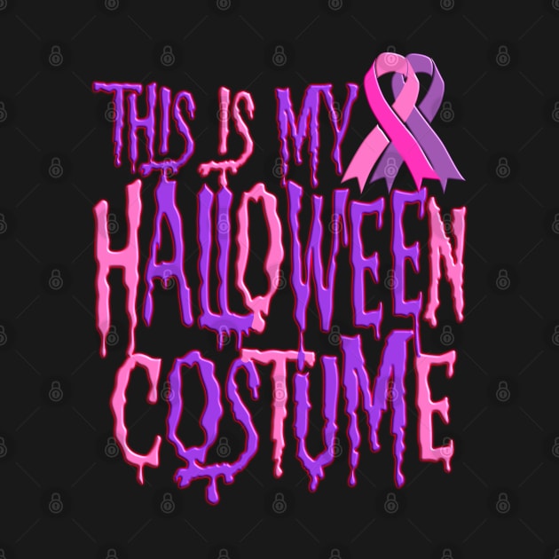 This Is My Halloween Costume Dual Ribbon Awareness by RuftupDesigns