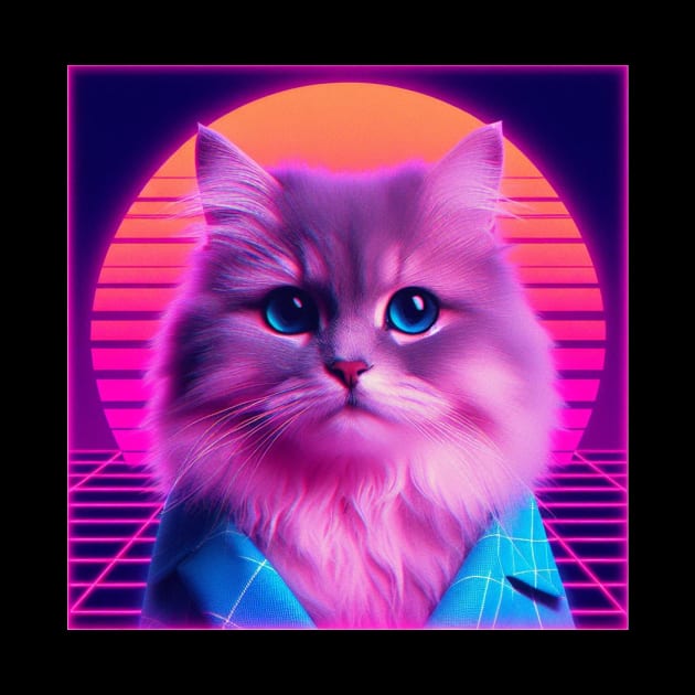 vaporwave cat by Anthony88