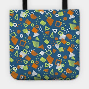 Petro Blue Festive Shapes Tote