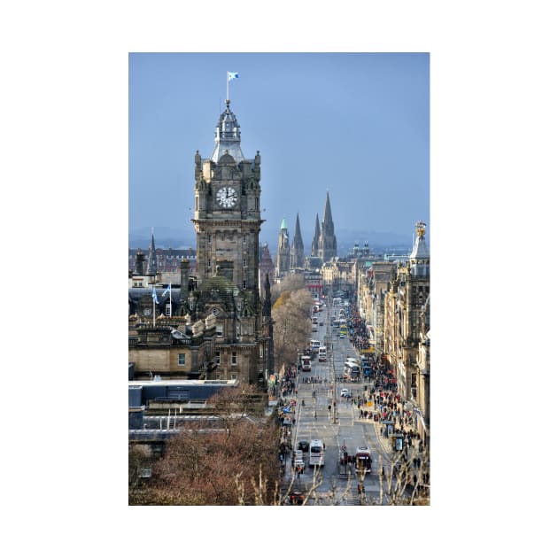 Looking down Princes Street - Edinburgh, Scotland by richflintphoto