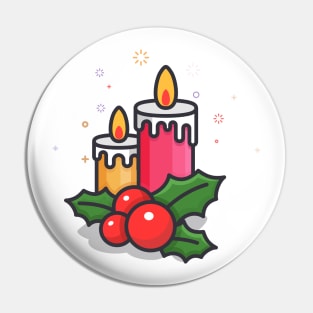 christmas candle Pin