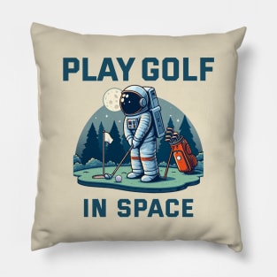 Playing golf in Space Pillow