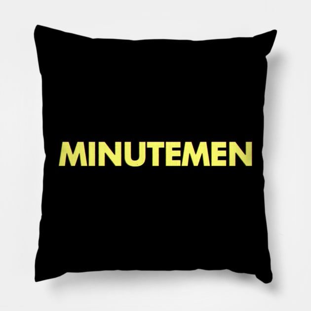 Minutemen Pillow by Riel