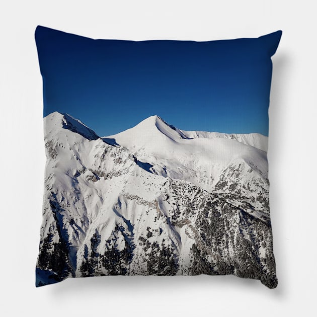 Pirin mountains Pillow by psychoshadow