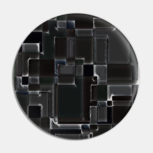 Black Blocks Pin by Muzehack