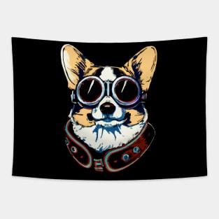 Corgi Vintage Dog Owner Welsh Corgi Funny Dog Tapestry