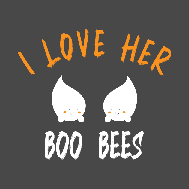 I LOVE HER BOO BEES funny halloween shirt by Chichid_Clothes