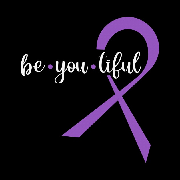 Be You Tiful Gastric Cancer Awareness Periwinkle Ribbon Warrior Support Survivor by celsaclaudio506