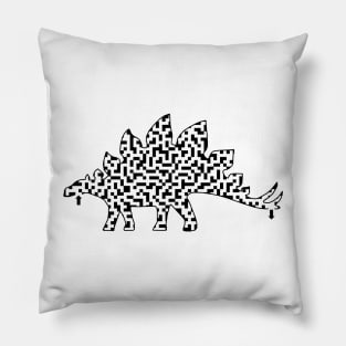 Stegosaurus Dinosaur Maze Pillow