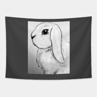 White Lop Bunny Rabbit Tapestry