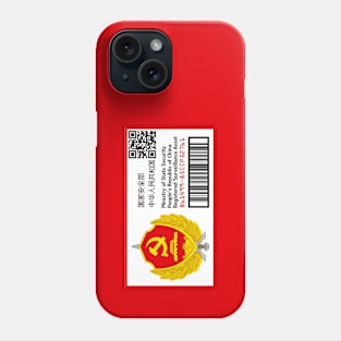 People's Republic of China Ministry of State Security Asset Tag Phone Case