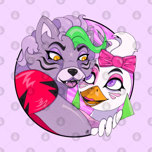 Roxy & Chica - Security Breach by Graphic-Eve