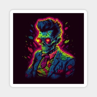 Rockabilly Zombie Magnet