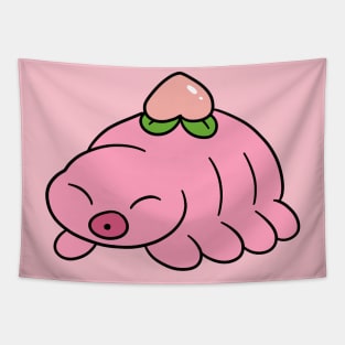 Peach Fruit Waterbear Tapestry