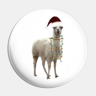 Christmas Llama Pin