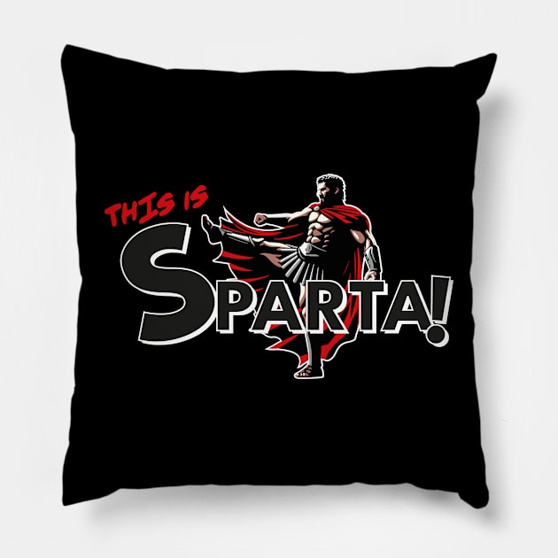 This is Sparta Kick v2 Pillow by Meta Cortex